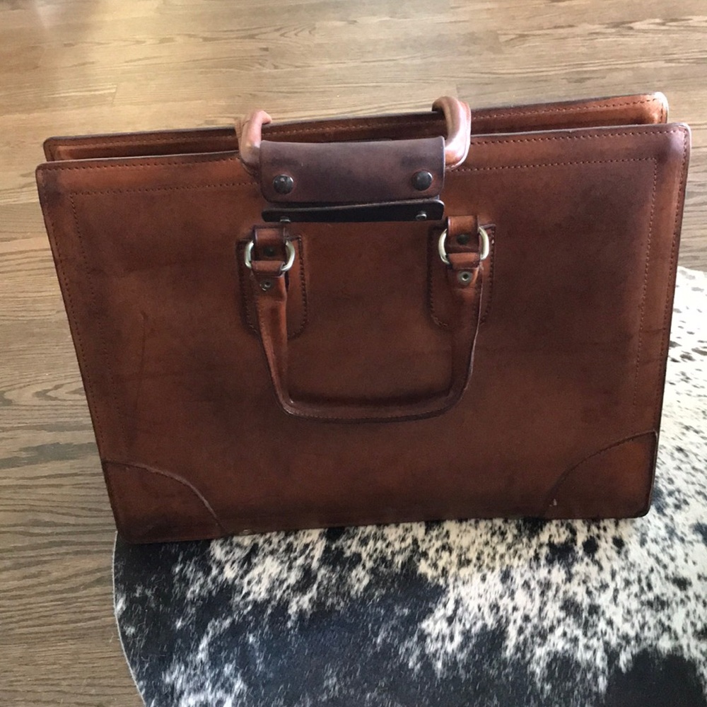 Renwick vintage leather Doctor Lawyer Briefcase
